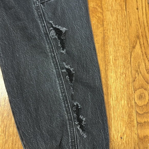 Retrofete Miriam pant jogger high waist denim onyx balloon fit distressed 28 - Picture 11 of 13